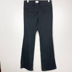Wilfred Free Aritzia Vienne Pant Low Rise Flare Leg Jeans woman’s size 6 black